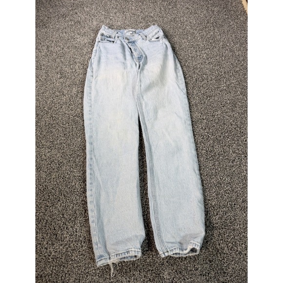 Abercrombie & Fitch Denim - Abercrombie & Fitch Curve Love The Dad High Rise Jeans Women's Size 24 Blue